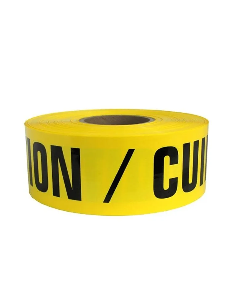 (10 Rolls/Case) CAUTION CUIDADO - English/Spanish Barricade Safety Tape