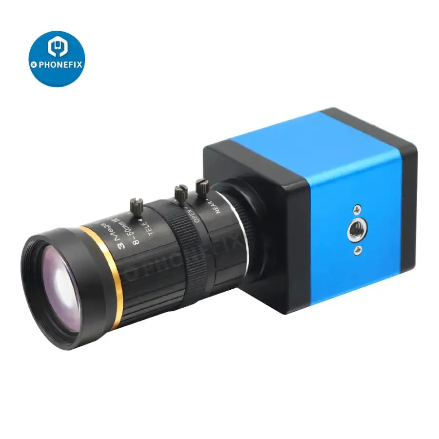 1080p HDMI VGA Camera 8.0-50mm Lens Industry Digital Webcam