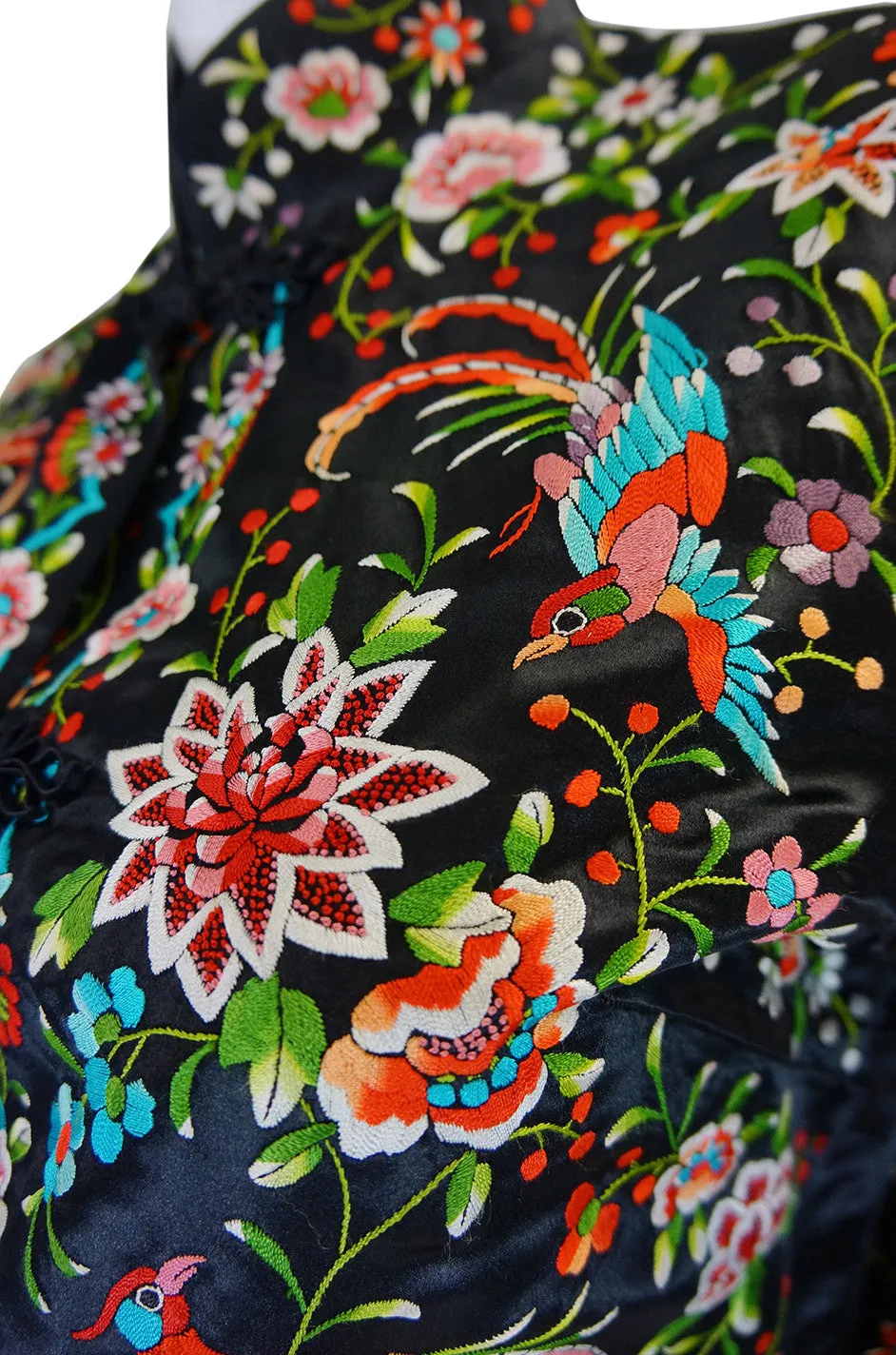 1930s Embroidered Silk Asian Jacket