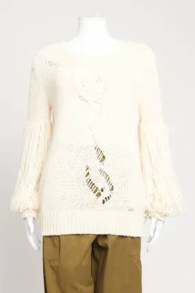 2009 Cruise Cream Silk Crochet Preowned Jumper