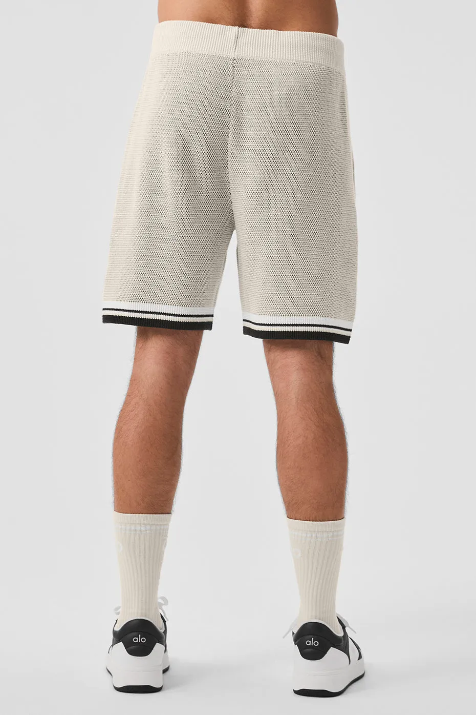 7 Sports Club Sweater Knit Basketball Short - Bone