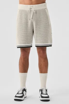 7 Sports Club Sweater Knit Basketball Short - Bone