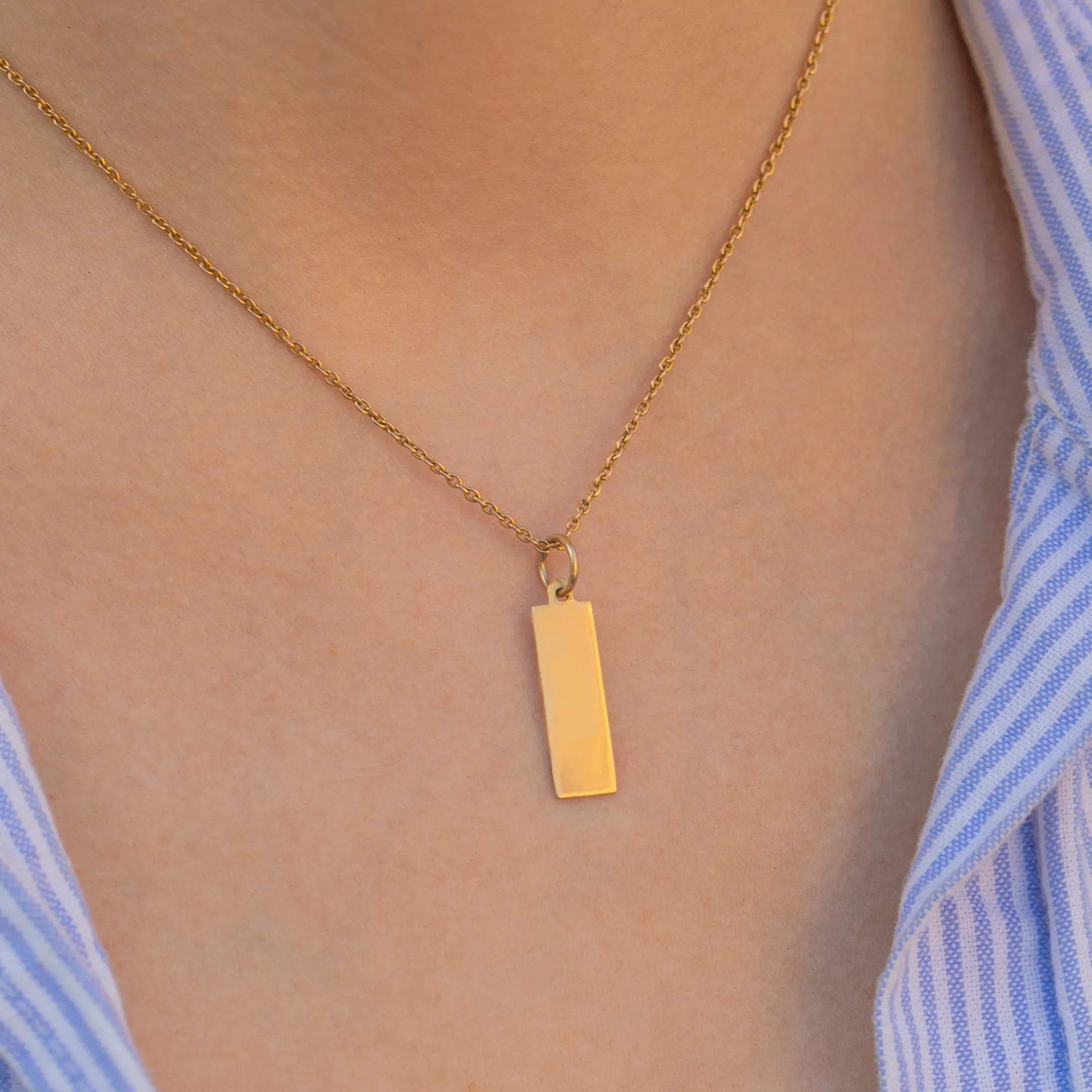 9ct Gold Ingot Pendant, c.1962