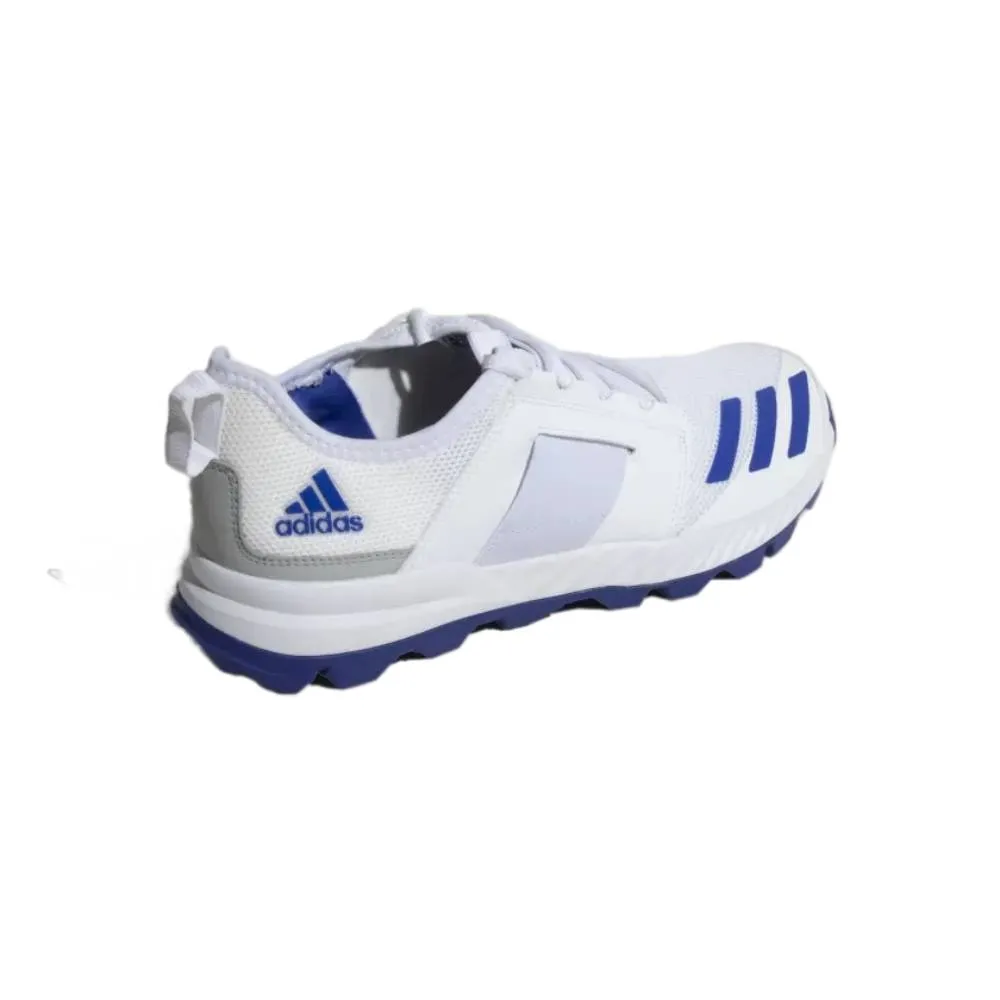 Adidas Men's Cricup 21 Cricket Shoe (Cloud White/Sonic Ink/Stone)