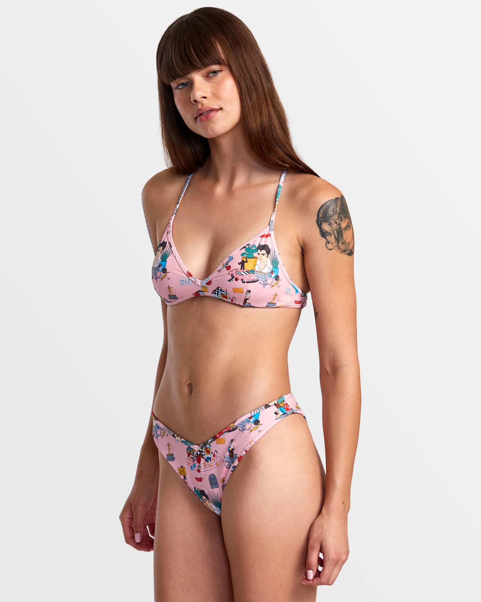 ANP Luke P Crossback Triangle Bikini Top - Multi