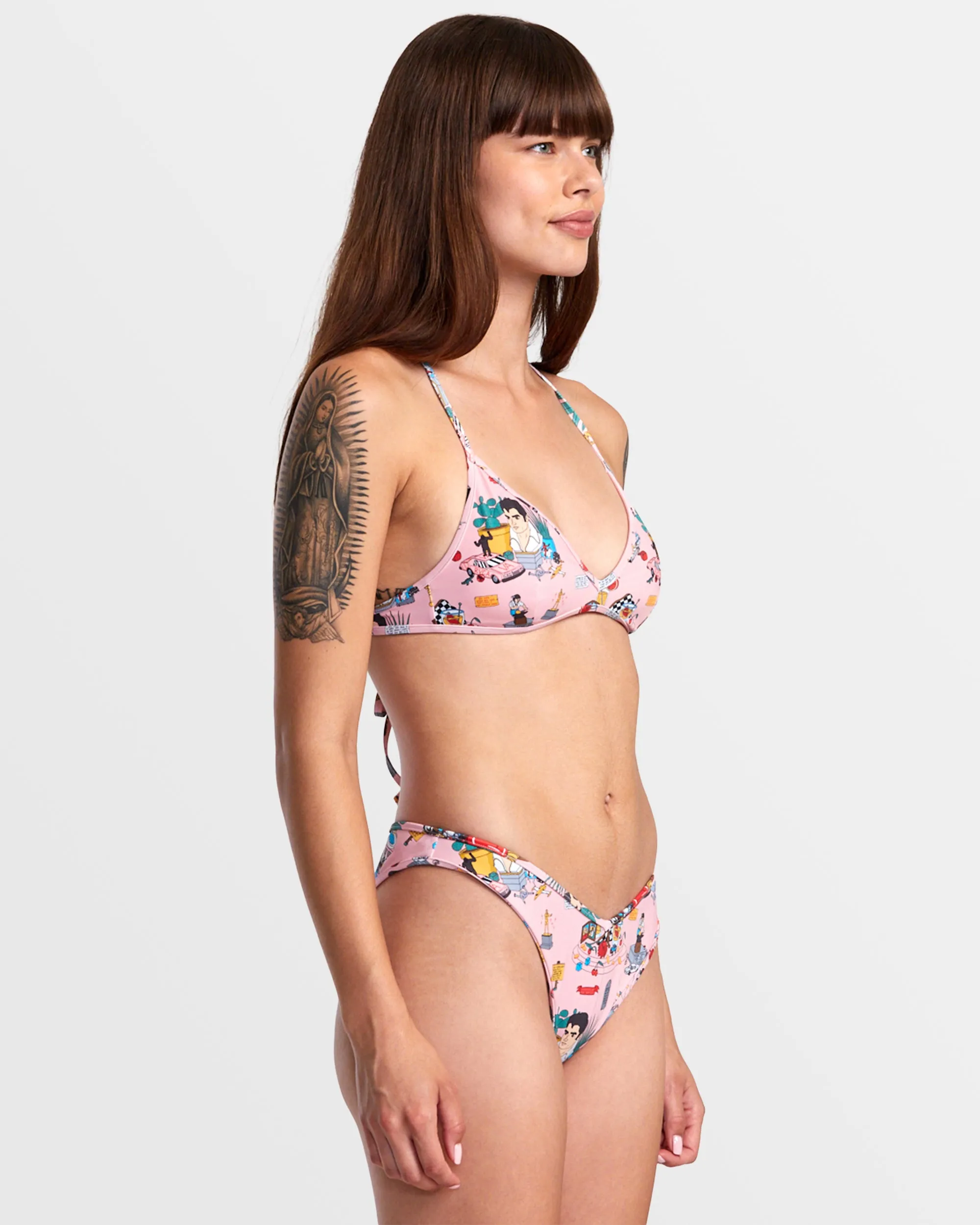 ANP Luke P Crossback Triangle Bikini Top - Multi