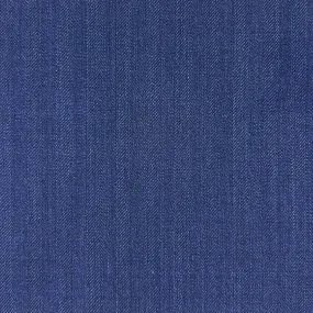 Azure Blue Herringbone With Comfort Stretch