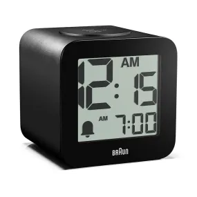 BC25 Braun time speaking digital alarm clock - black