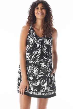 Beach House Style Colette Adjustable Tank Dress HD14603 Black