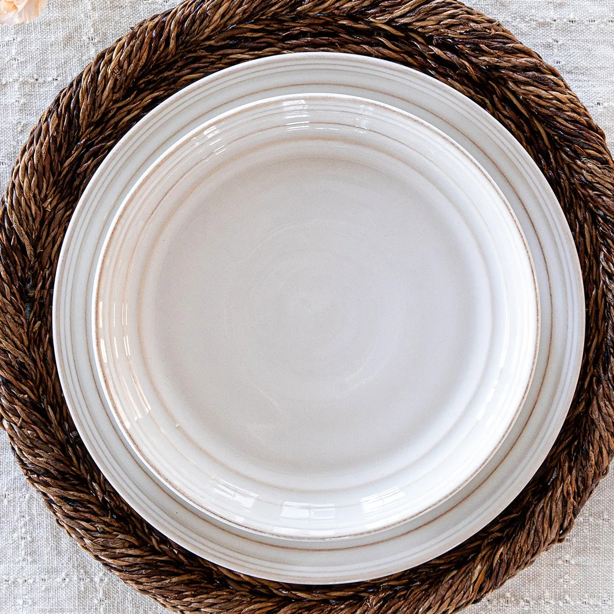 Bilbao Dessert/Salad Plate - Whitewash