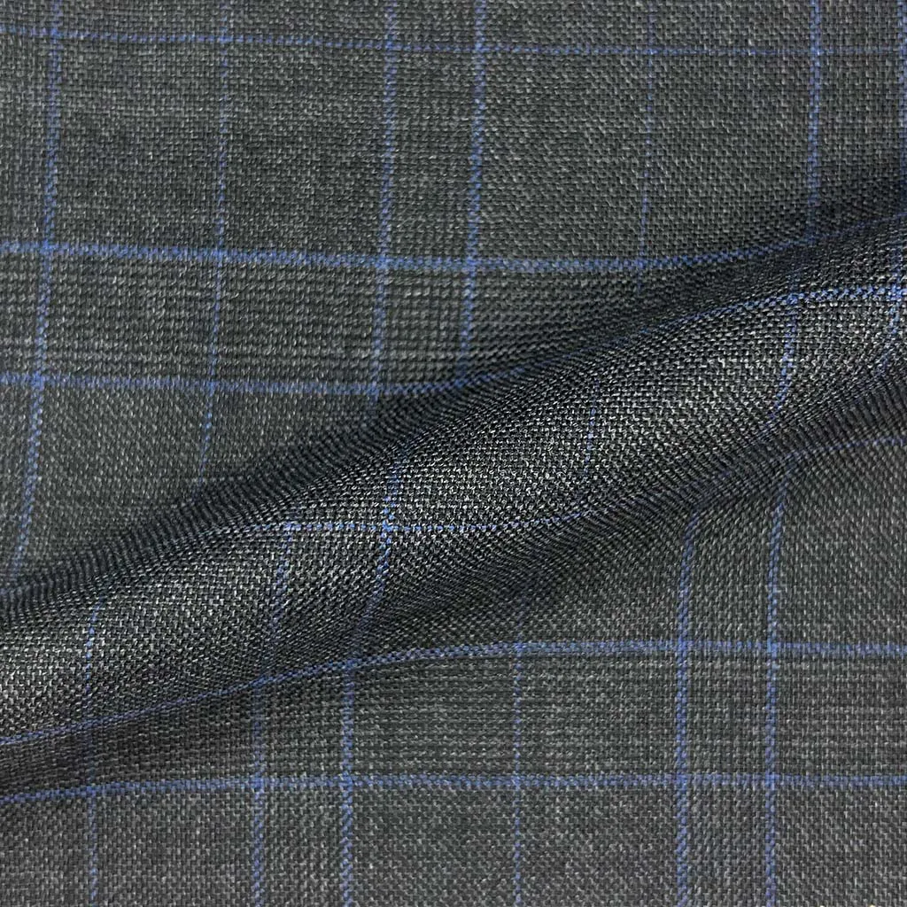 Black Windowpane With Comfort Stretch