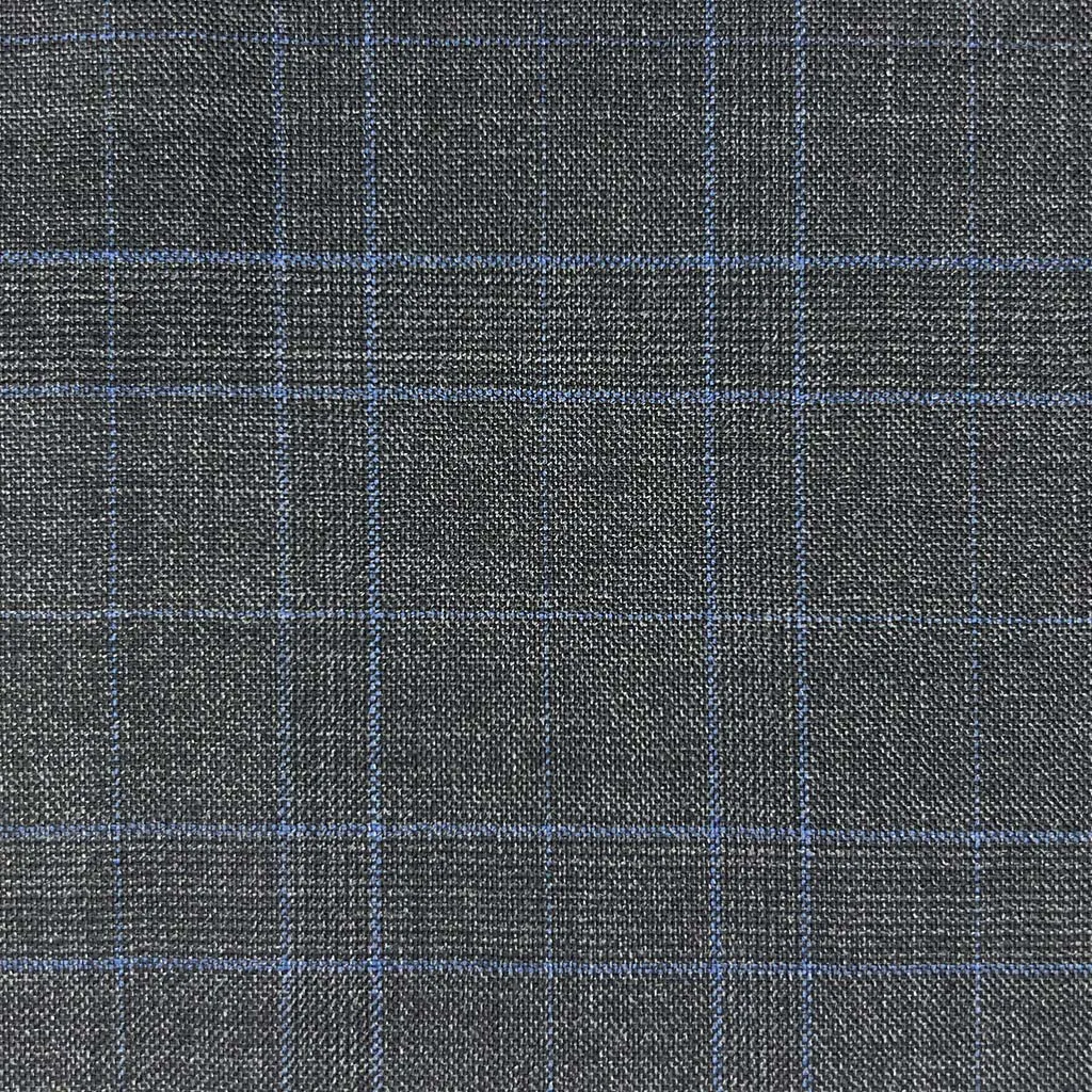 Black Windowpane With Comfort Stretch