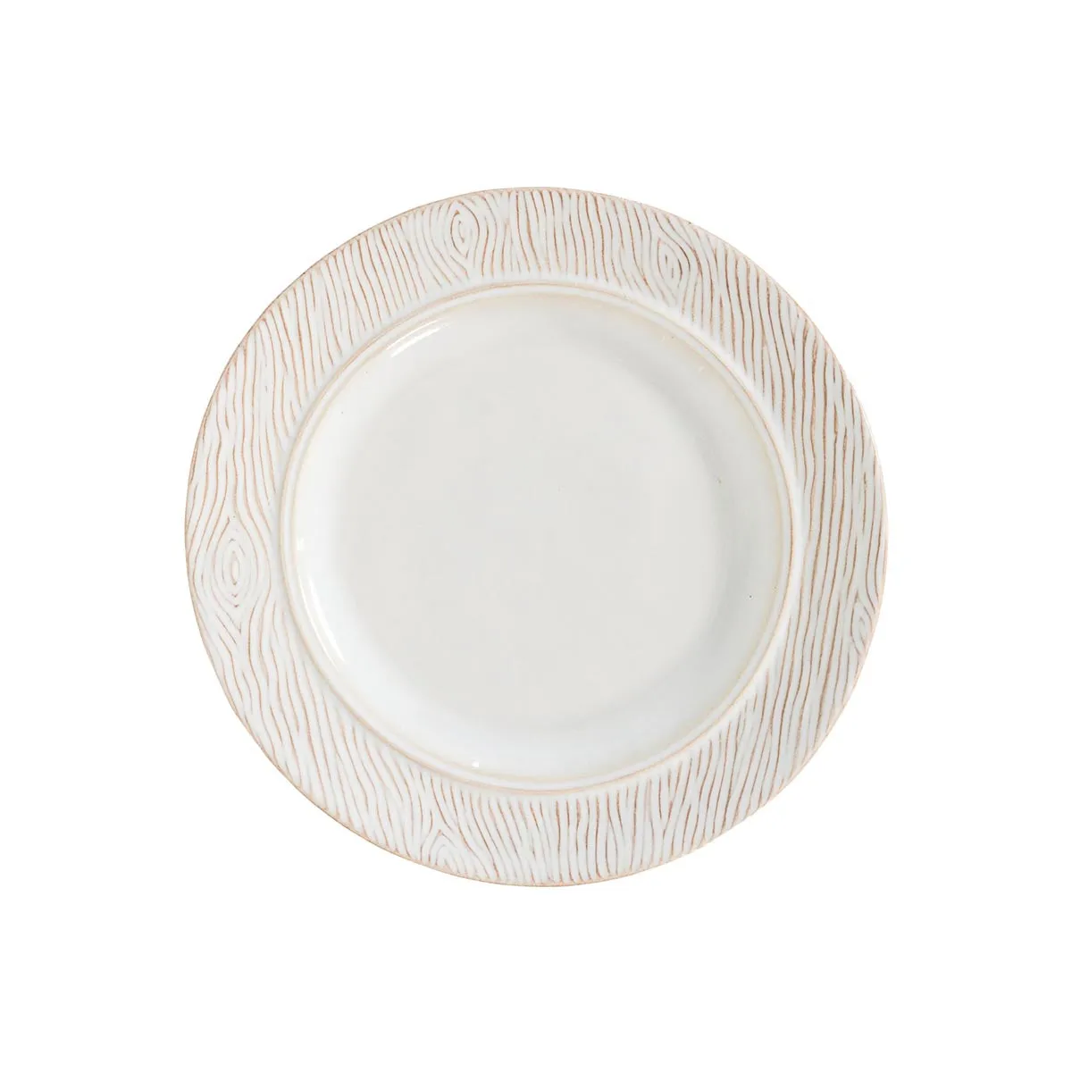 Blenheim Oak Side/Cocktail Plate - Whitewash