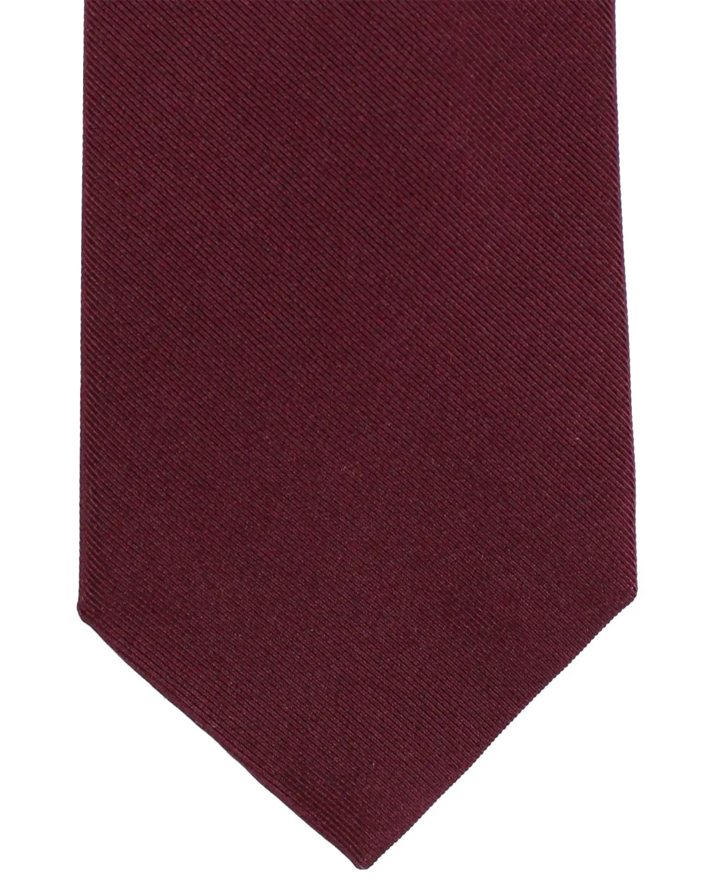 Brunello Cucinelli Tie Maroon Solid Grosgrain SALE