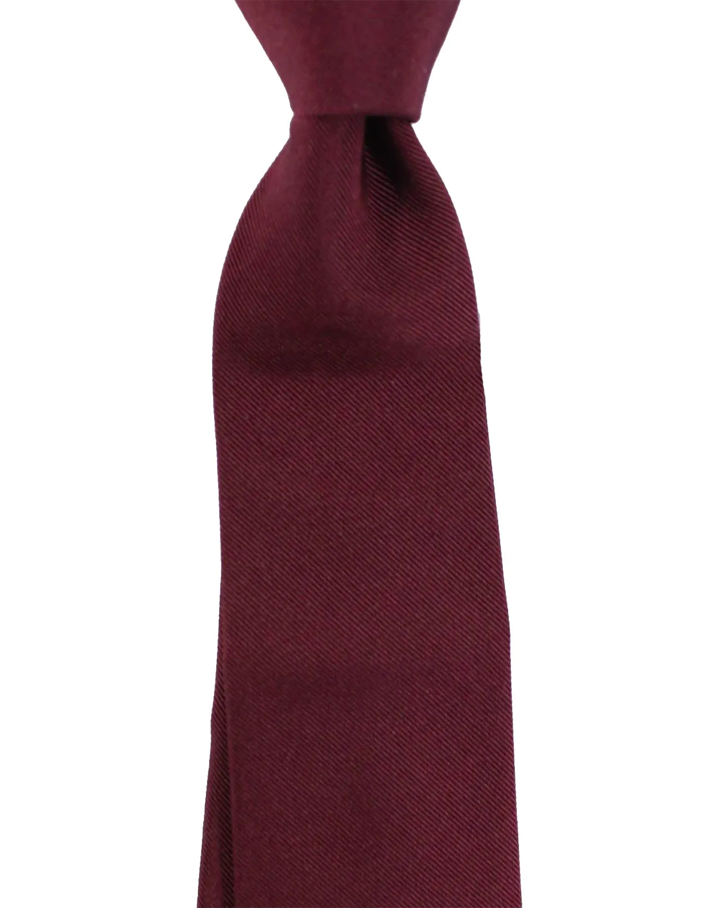 Brunello Cucinelli Tie Maroon Solid Grosgrain SALE