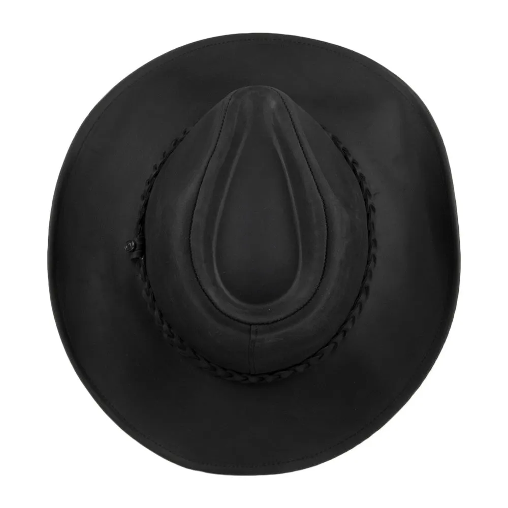 Buffalo Leather Cowboy Hat Black Wholesale Pack