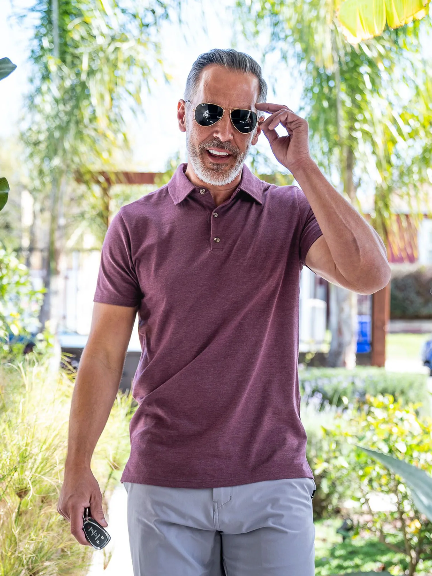 Burgundy Torrey Polo