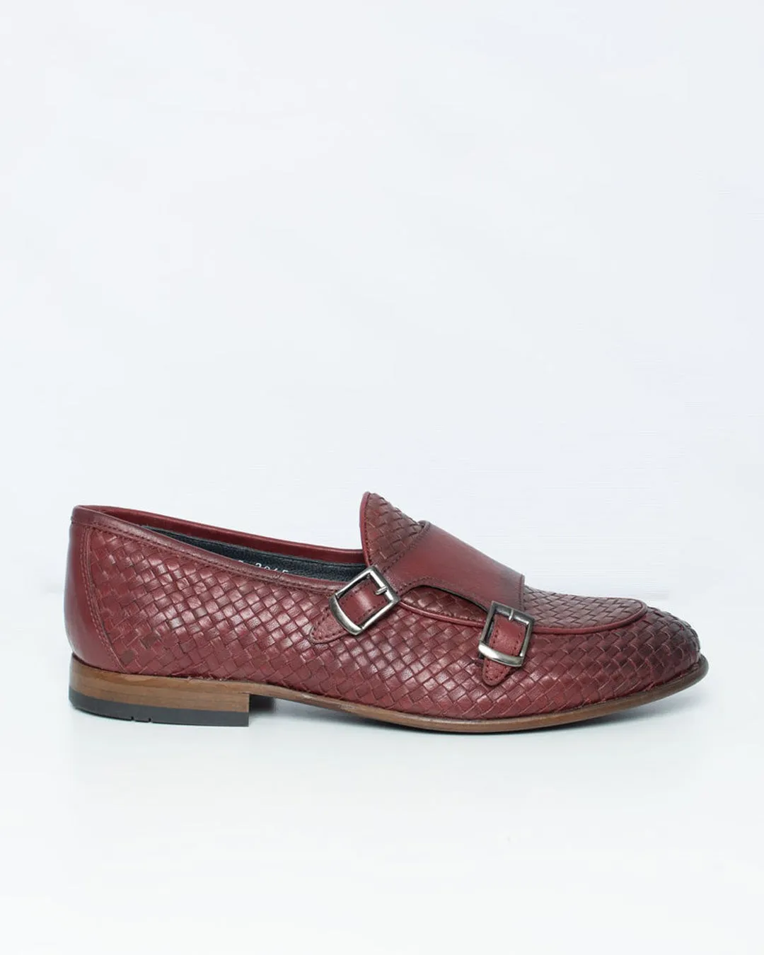 Calvano Burgundy Monk Strap