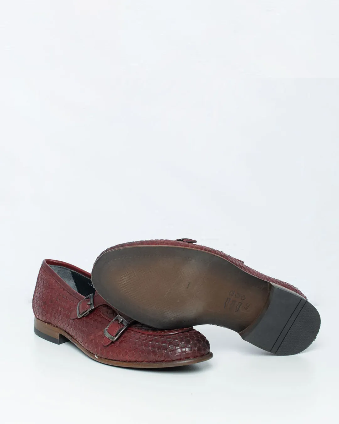 Calvano Burgundy Monk Strap