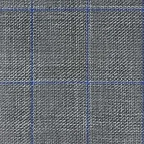 Charcoal Grey Windowpane With Comfort Stretch