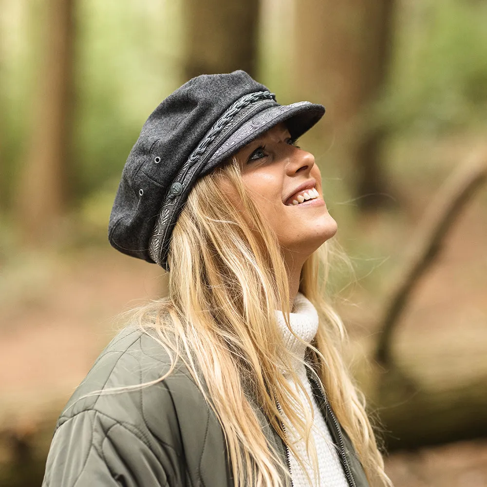 Classic Wool Greek Fisherman Cap - Grey