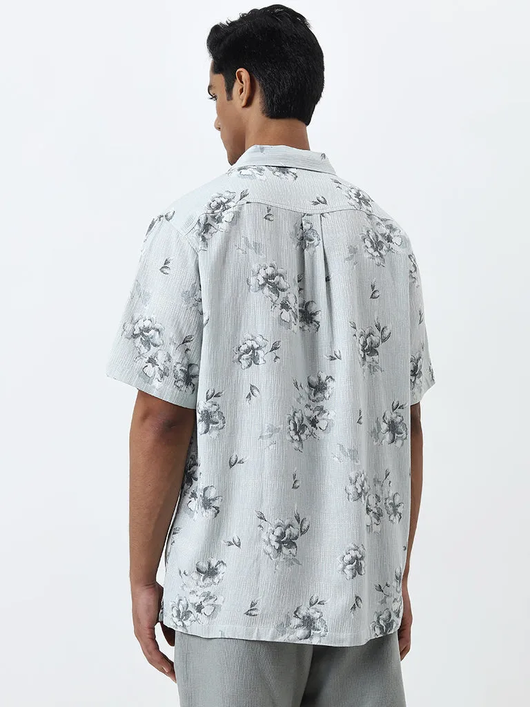 ETA Sage Floral Printed Relaxed-Fit Shirt