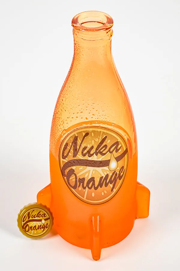 Fallout Nuka Cola Orange Glass Bottle & Cap