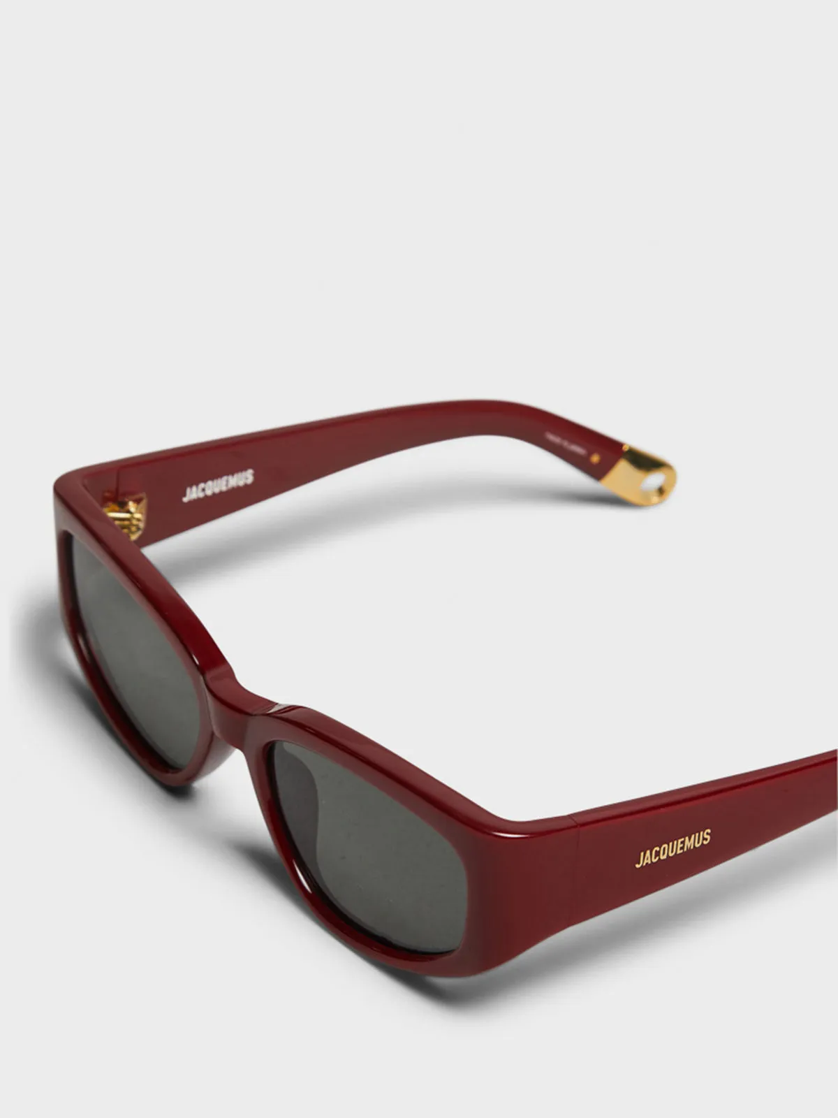 Gala Sunglasses in Burgundy, Yellow Gold and Grey