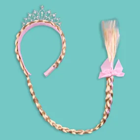 Girls Crown One Side Braided Hair Extension Headband