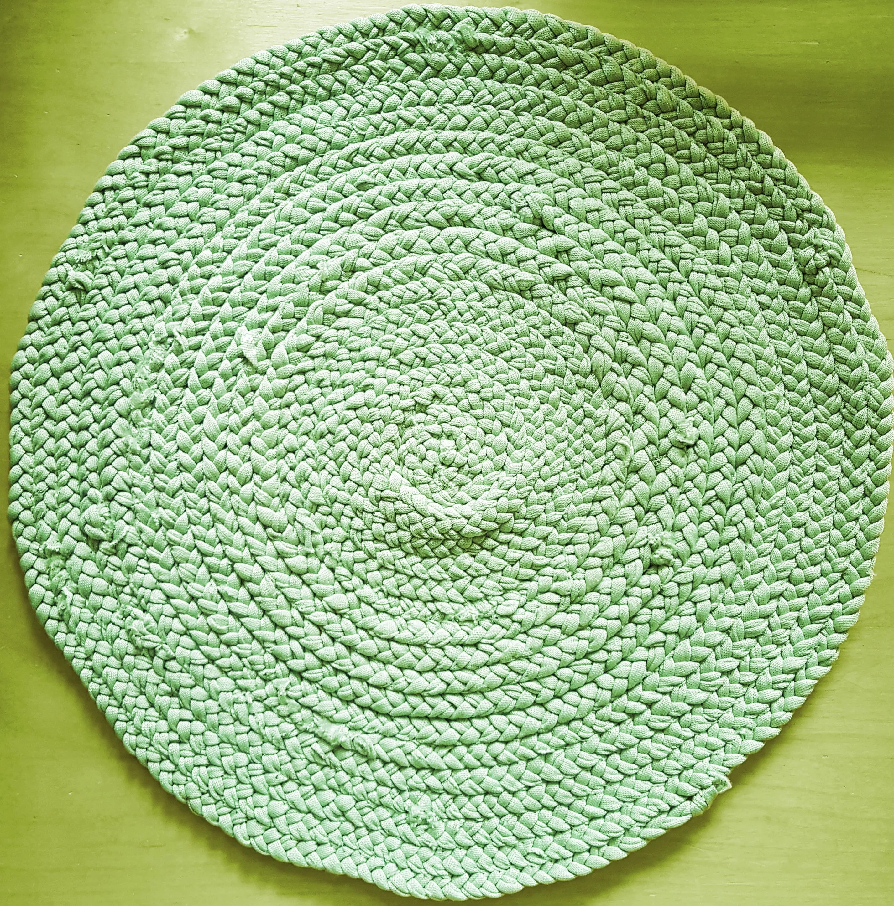 Handmade Braided Coaster Sage Green