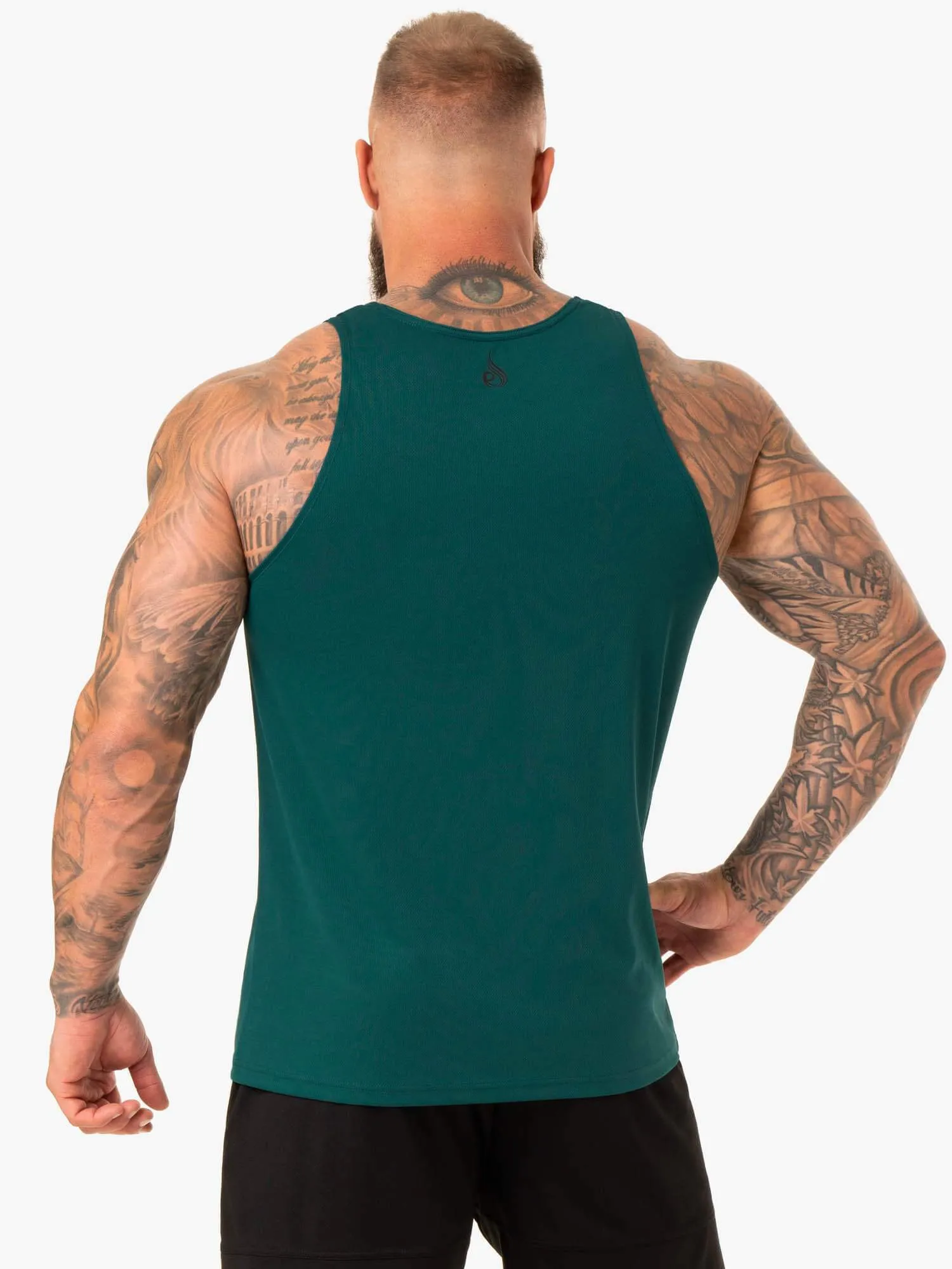 Heighten Mesh Regular Tank - Emerald