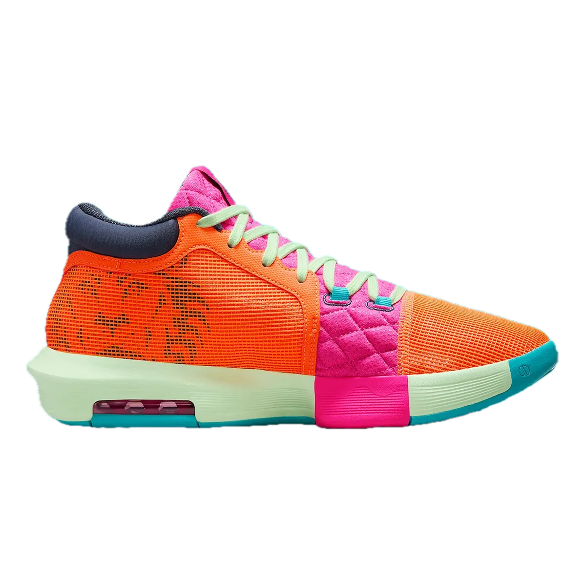 LeBron Witness 8 EP Basketball Shoes TOTAL ORANGE/THUNDER BLUE-LASER FUCHSIA