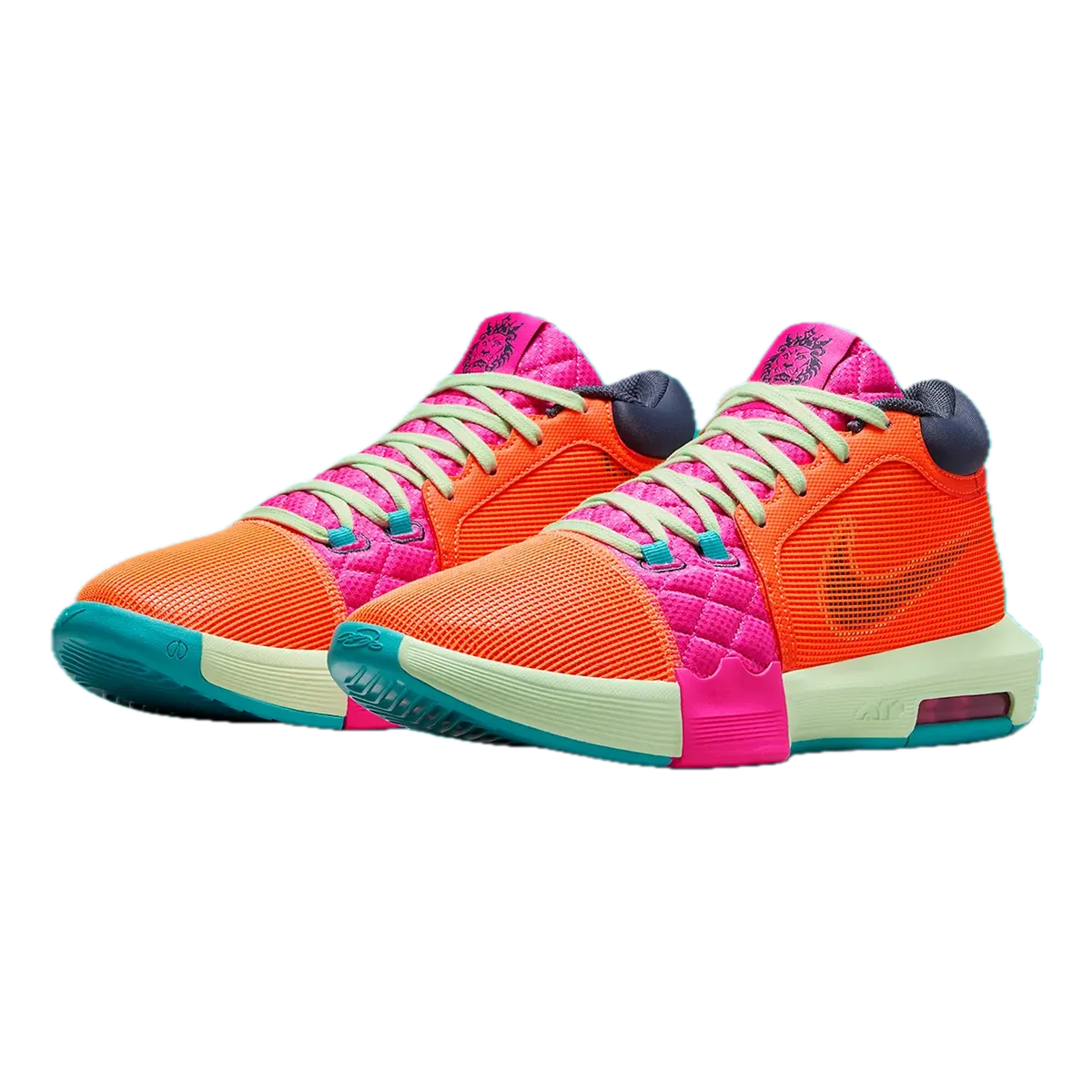 LeBron Witness 8 EP Basketball Shoes TOTAL ORANGE/THUNDER BLUE-LASER FUCHSIA