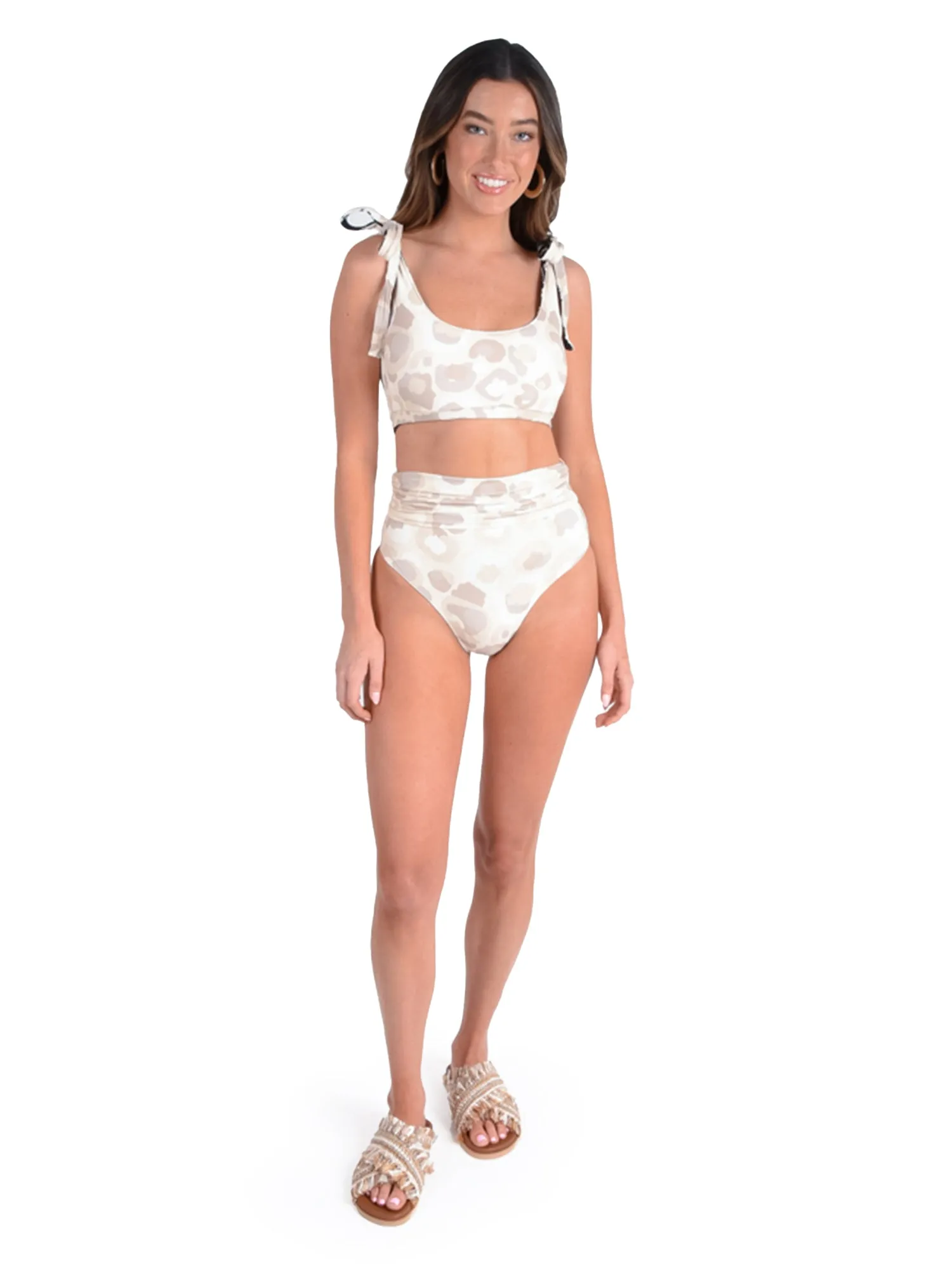 Lottie Bikini Bottom - Shell Soiree/Neutral Spot Cheetah