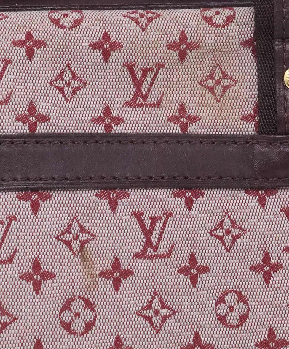 Louis Vuitton Burgundy Monogram Satchel