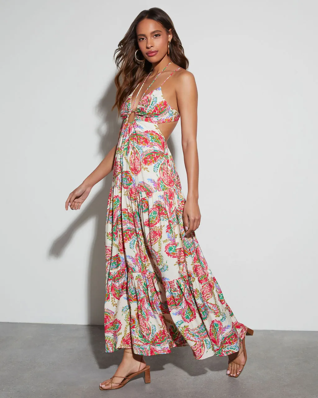 Luciana Paisley Maxi Dress