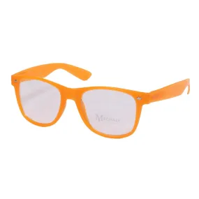 Mechaly Wayfarer Style Glow in the Dark Orange Glasses