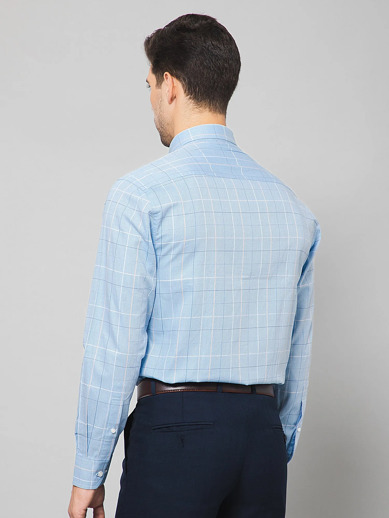 Men Sky Blue Shirt