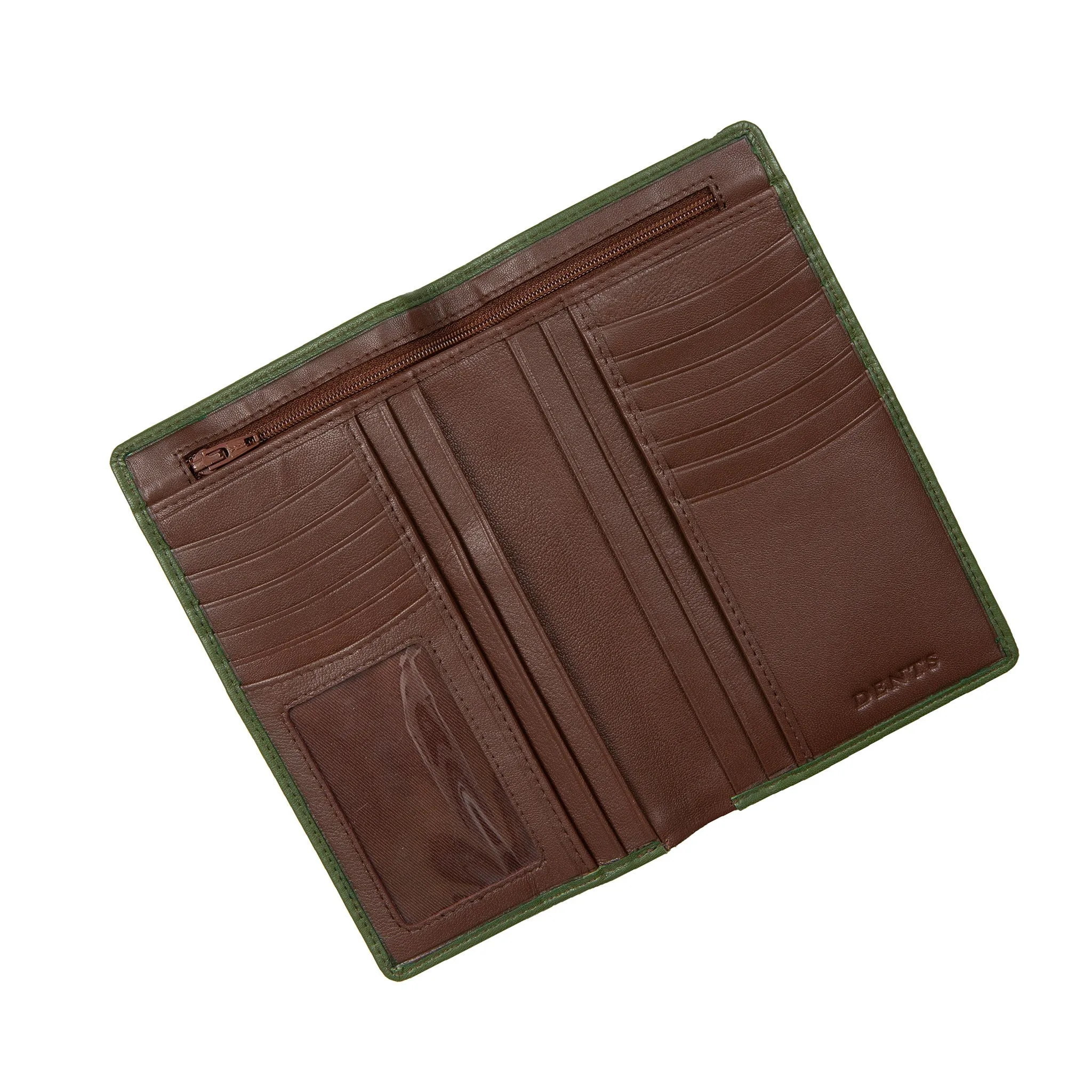 Men's Smooth Nappa Leather Jacket Wallet with RFID Blocking and Window Pocket