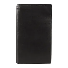 Men's Smooth Nappa Leather Jacket Wallet with RFID Blocking and Window Pocket