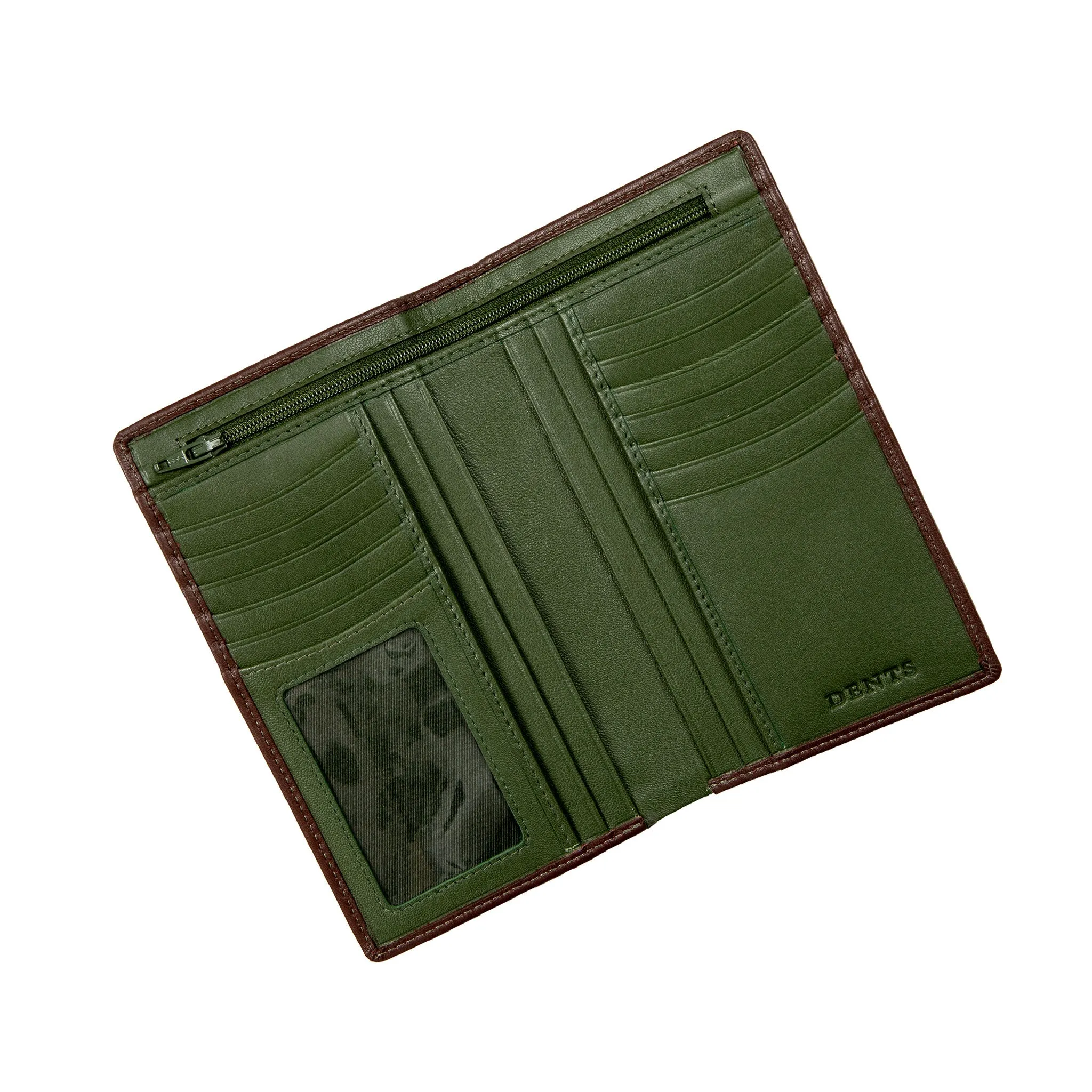 Men's Smooth Nappa Leather Jacket Wallet with RFID Blocking and Window Pocket