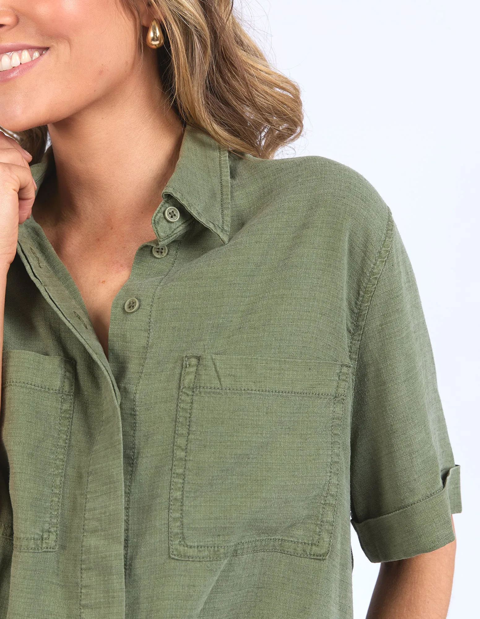 Mila Utility Shirt Clover