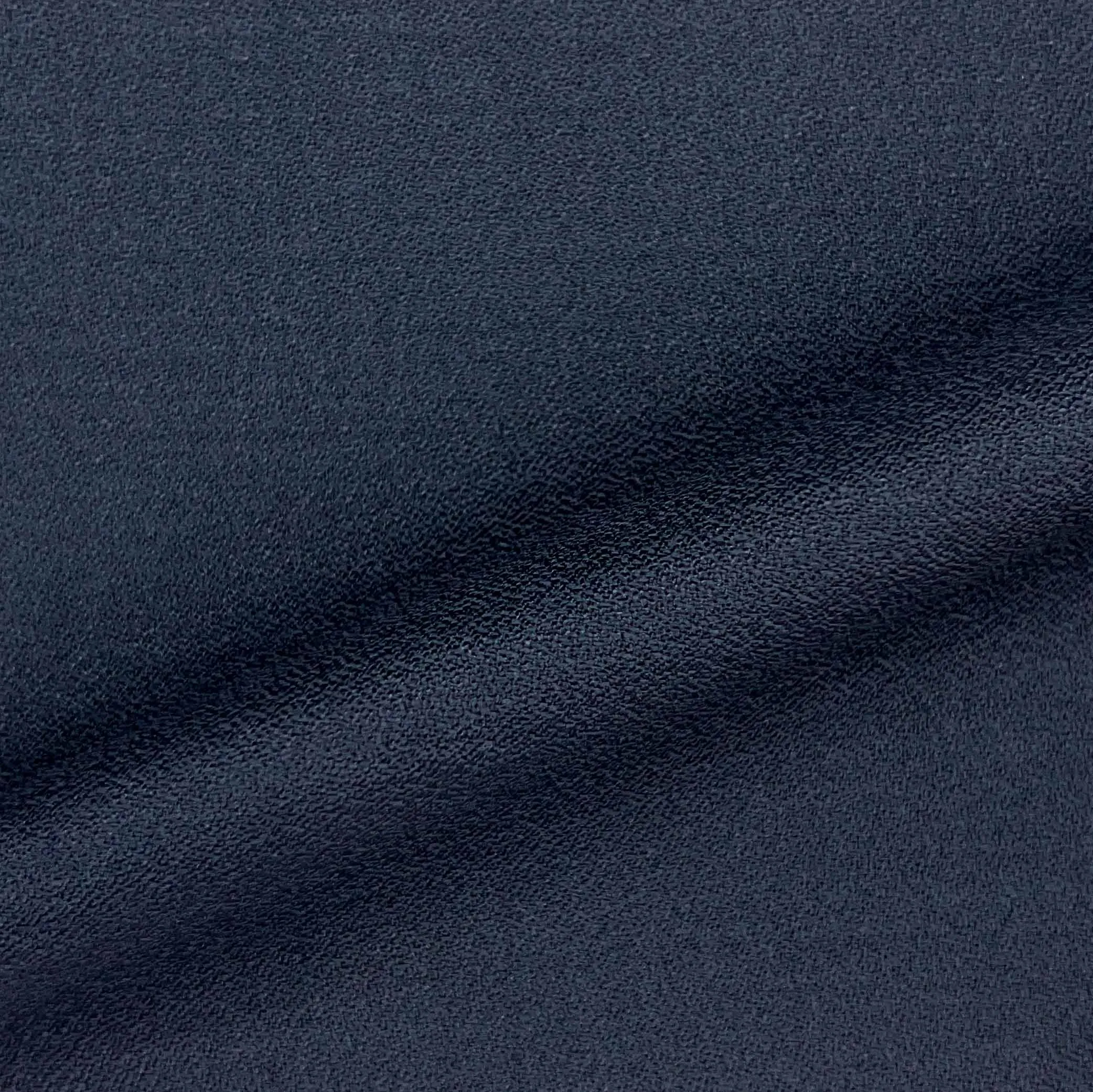 Navy Plain Weave Crepe Finish With Comfort Stretch Formalwear