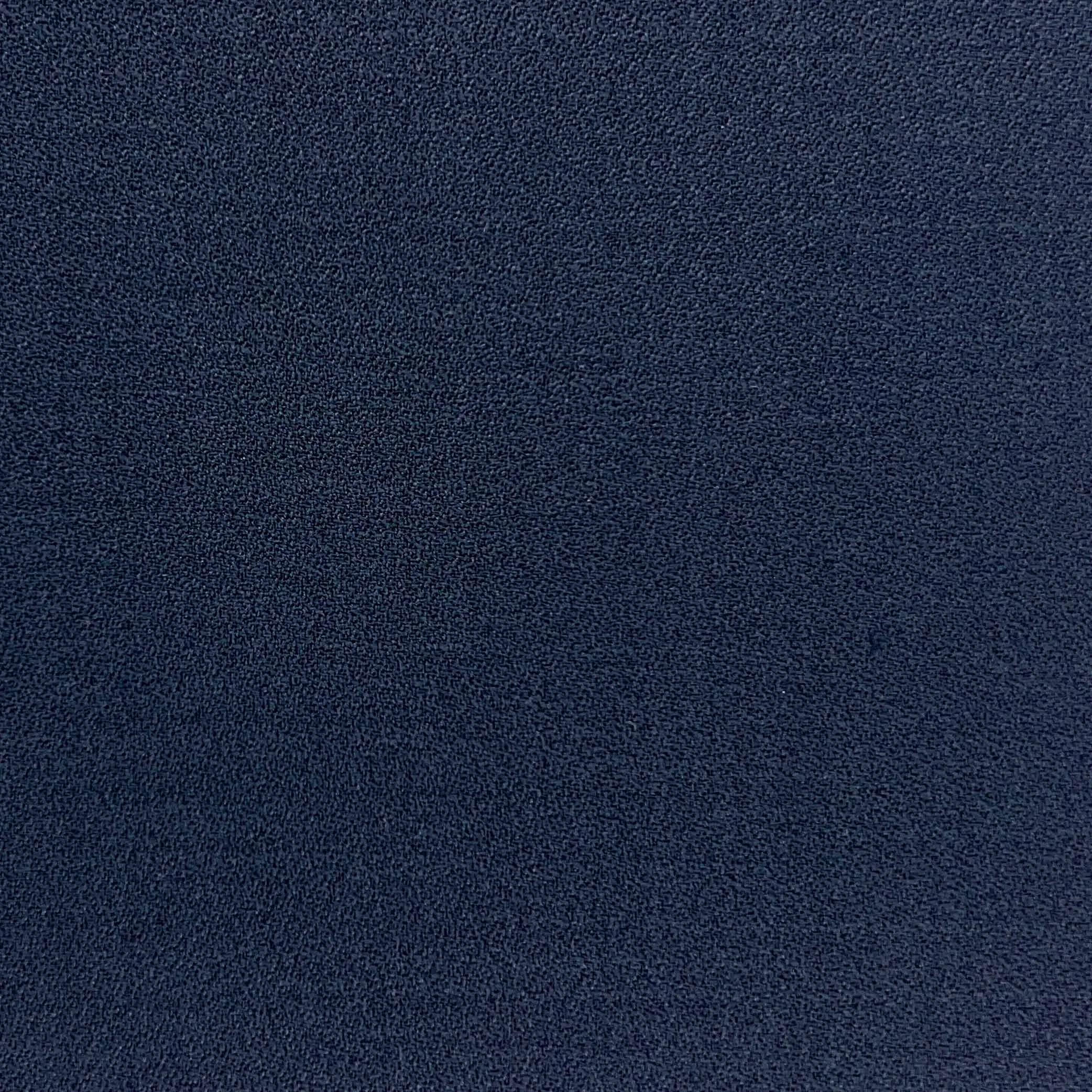 Navy Plain Weave Crepe Finish With Comfort Stretch Formalwear