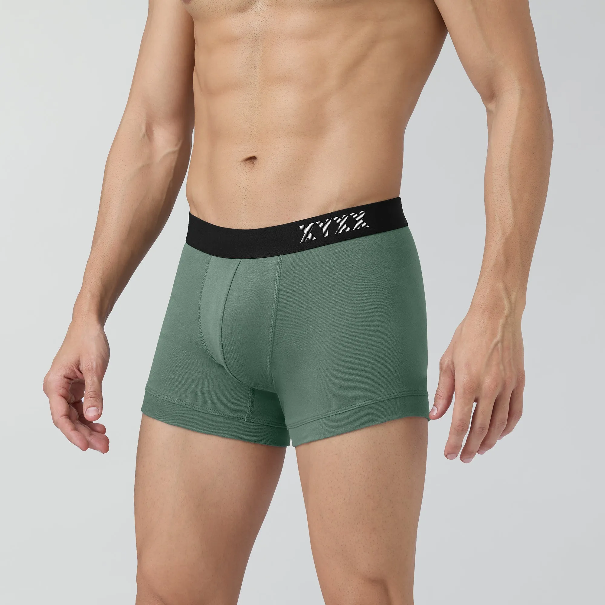 Pace Cotton Rib Trunks Olive Green