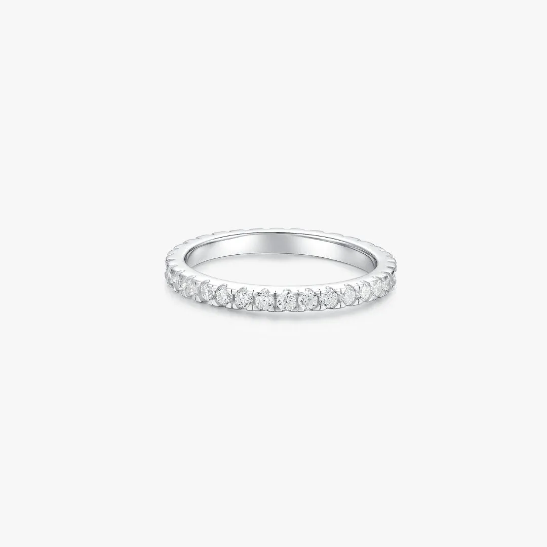 Pave Gem Sterling Silver Ring