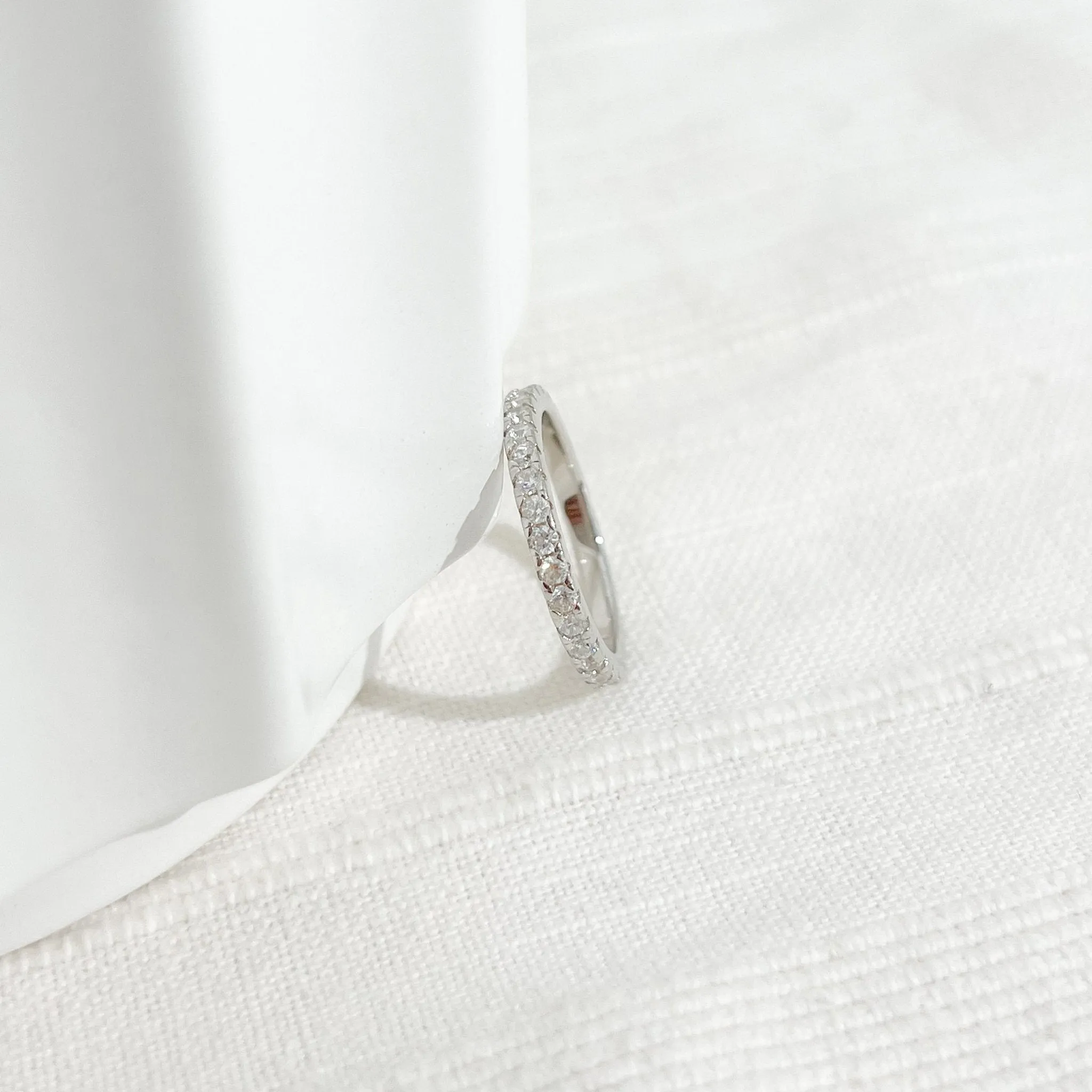 Pave Gem Sterling Silver Ring