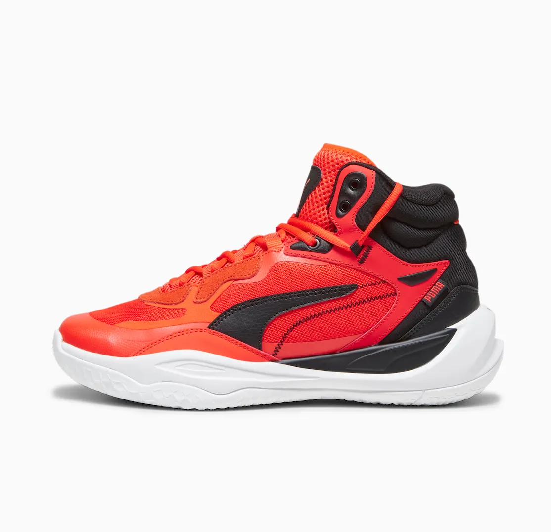 Playmaker Pro Mid Prism Red Youth Basketball Shoes