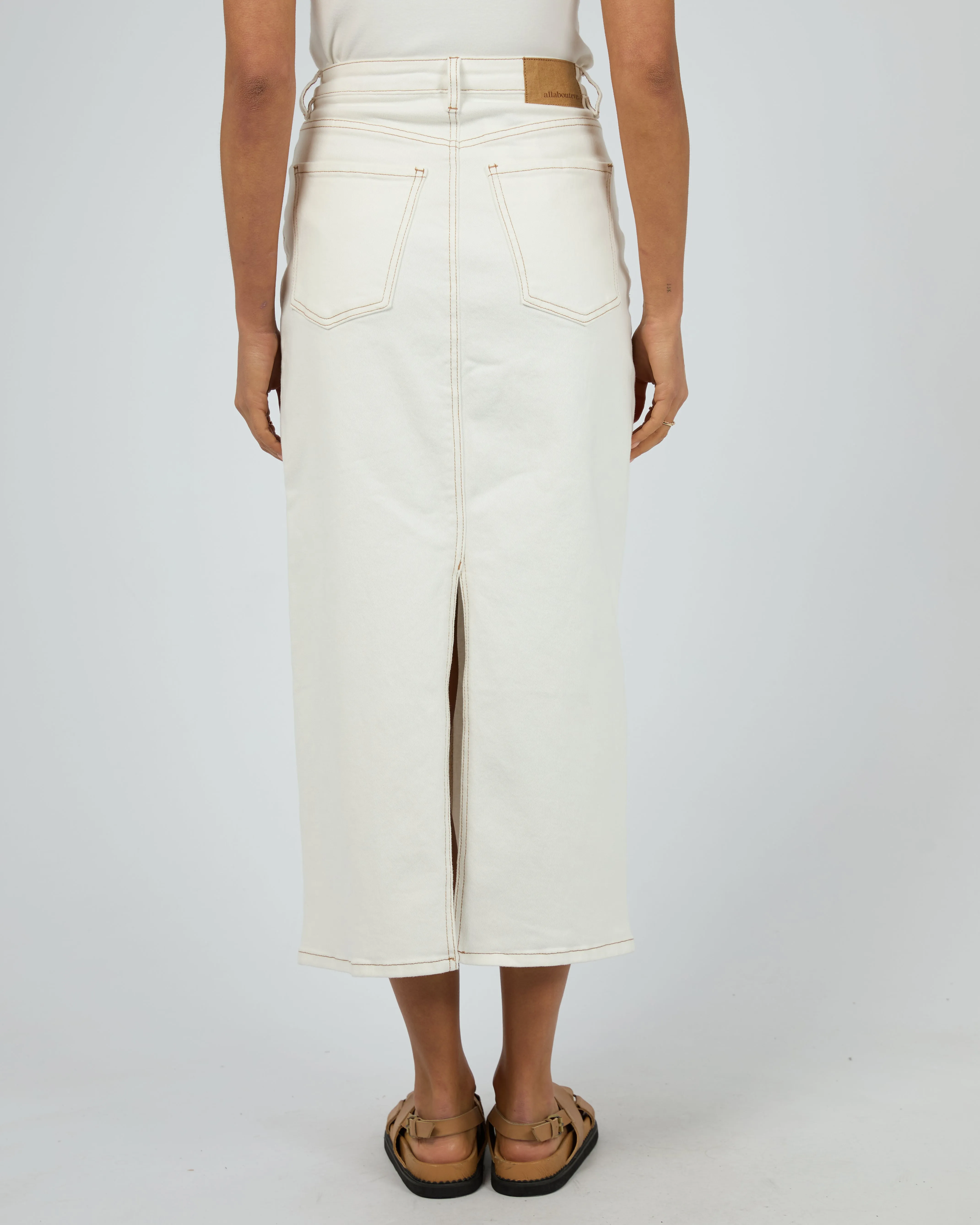 Ray Comfort Maxi Skirt Vintage White