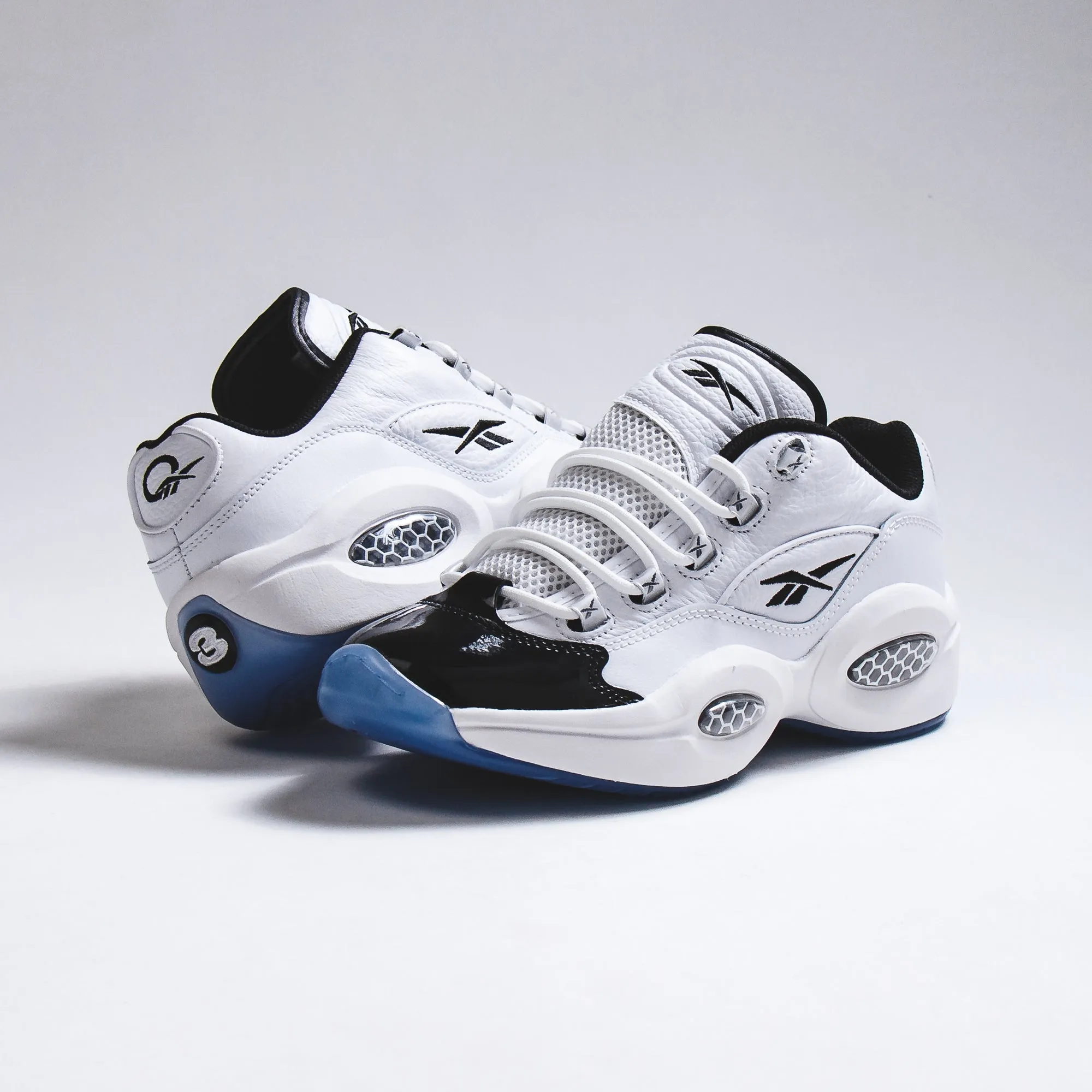 Reebok Classics Men Question Low Allen Iverson White Black Patent GW8863